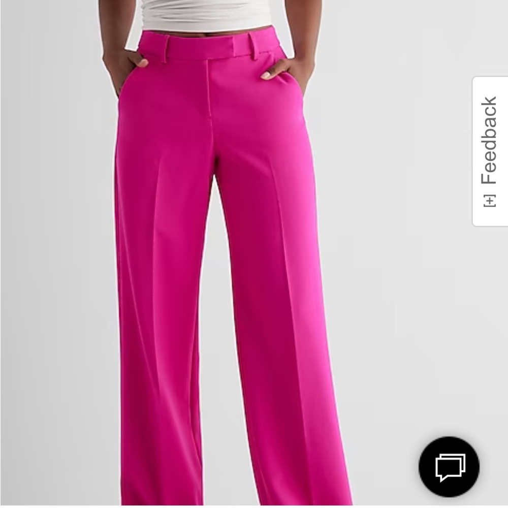 Express Mid Rise Relaxed Editor Trouser Pants -Size 10